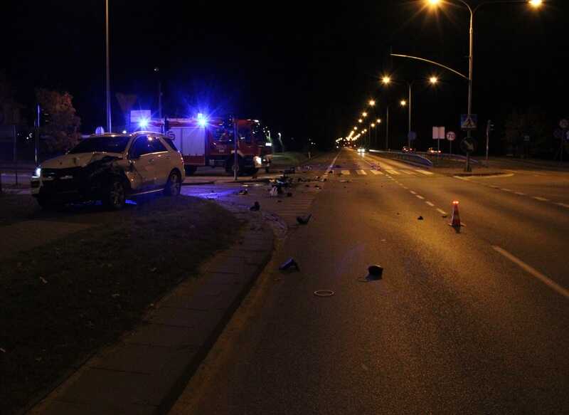 Wejherowo pijana wjechała w pijanego samochodem - zdjęcie KPP Wejherowo