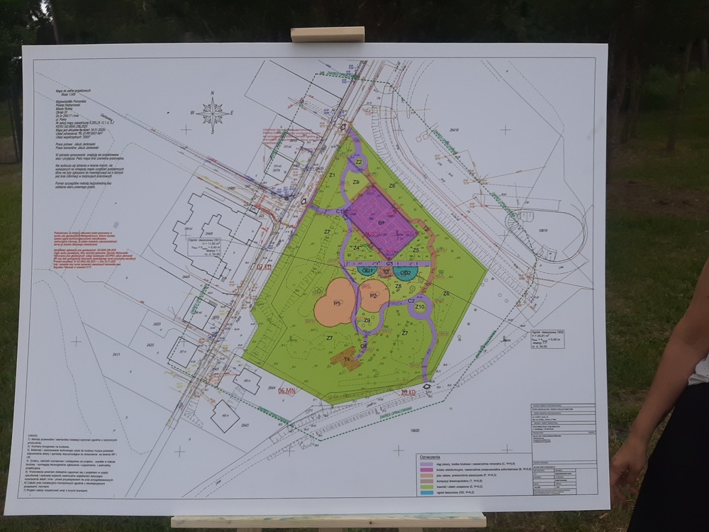 Plan zagospodarowania kompleksu sportowo-rekreacyjnego przy ulicach Jagiełły i Królowej Bony na Osiedlu Królewskim w Rumi